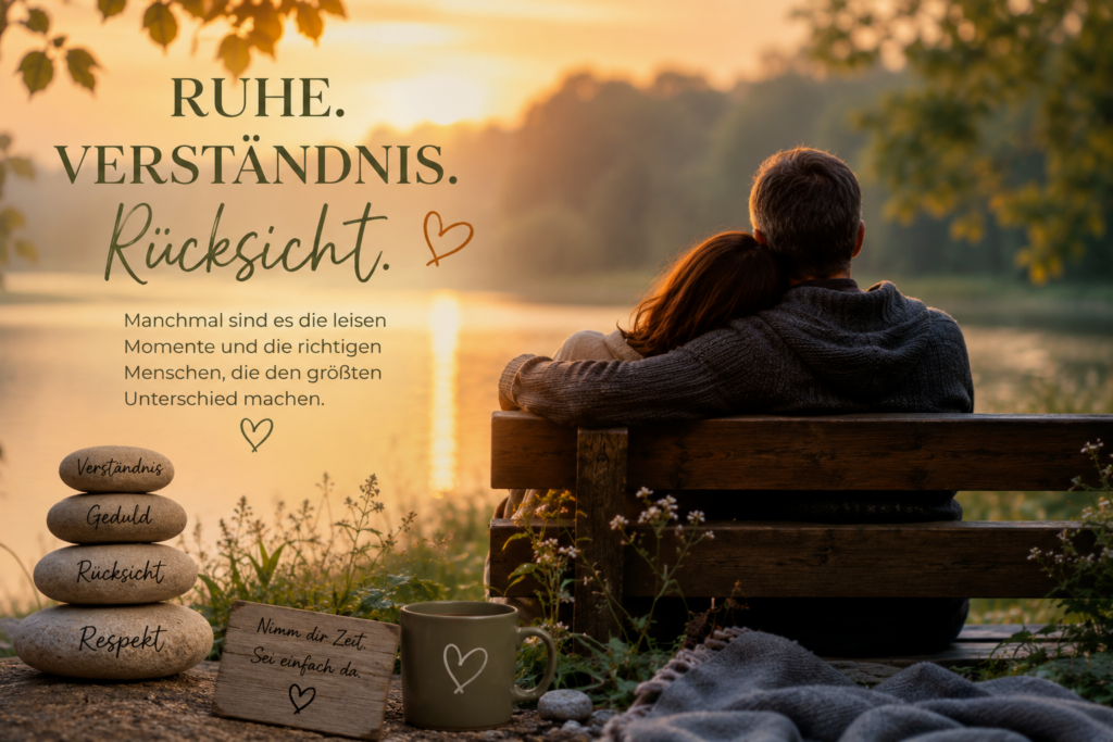 ruhe, verständnis, rücksicht