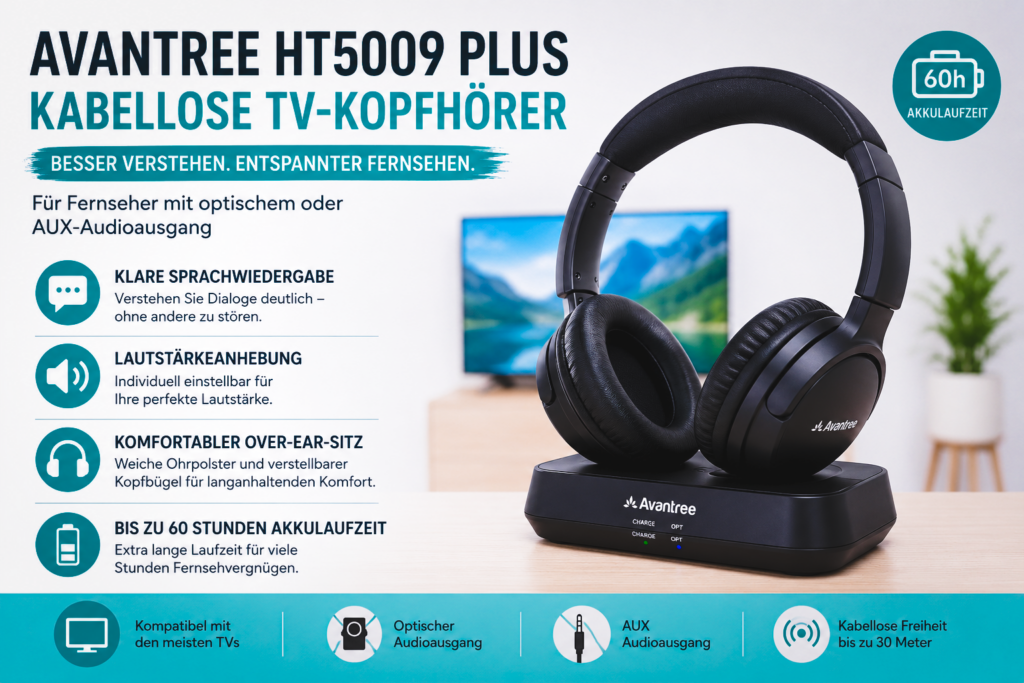 avantree HT5009 Plus kabellose Kopfhörer