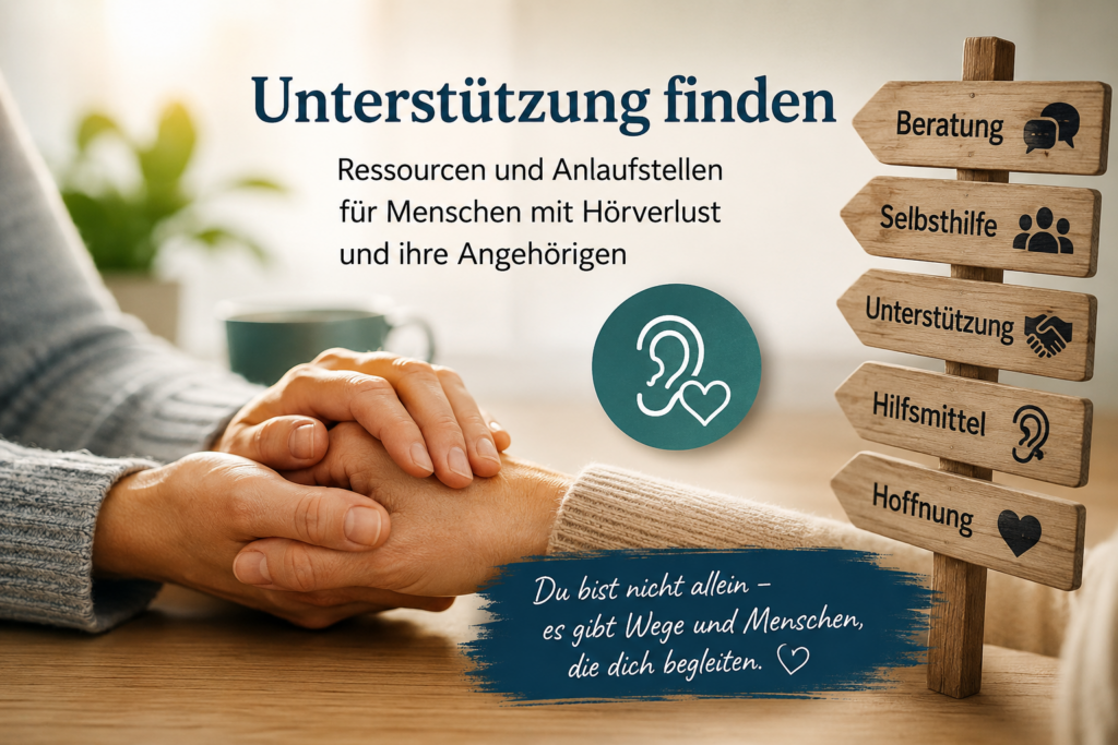 Unterstützung finden – Ressourcen und Anlaufstellen für Menschen mit Hörverlust und ihre Angehörigen unterstützung finden